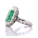 ANELLO CON SMERALDO 11,50CT BRILL.3.6CT