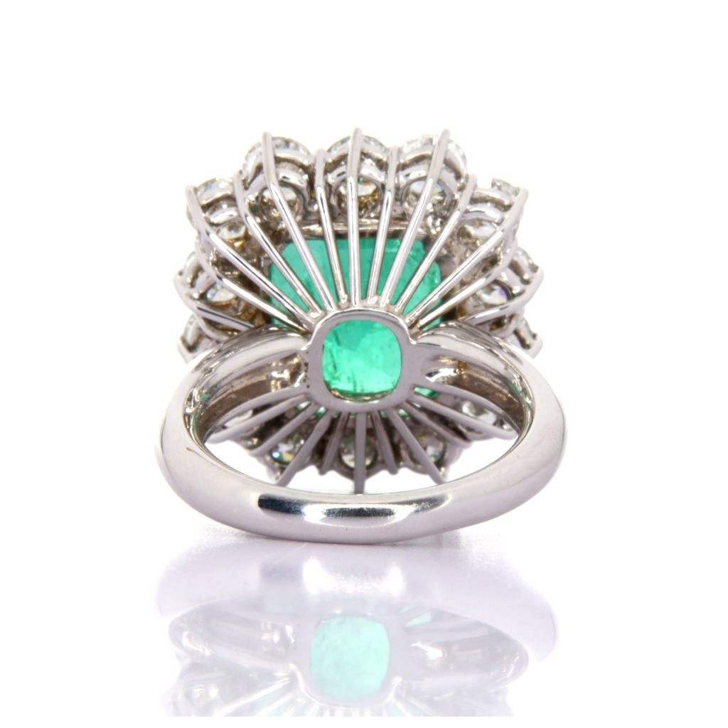 ANELLO CON SMERALDO 11,50CT BRILL.3.6CT