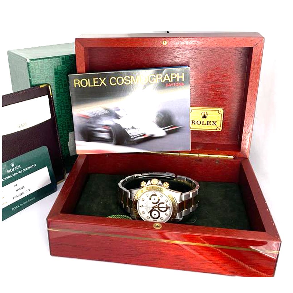 Rolex Oyster Perpetual Cosmograph Daytona - Ref. 16523 - Ser. U47xxxx - Regular 6 & Diamond - Rolex Box&Papers - International Service Guarantee - 1998