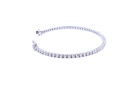 Bracciale tennis con brillanti di carati 3,06 - Colore F/G - Purezza VVS - Collezione Salina - oro bianco 18Kt gr 7,70