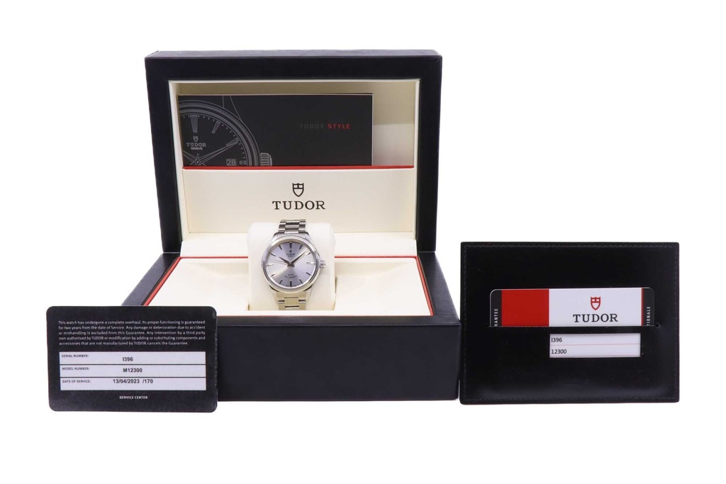 Tudor 12300 Classic Date, Bracc. 65030, Tudor Box & Papers