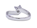 Anello solitario - Brillante 0,24ct, oro 18kt. peso totale di gr.3,20