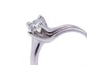 Anello solitario - Brillante 0,24ct, oro 18kt. peso totale di gr.3,20