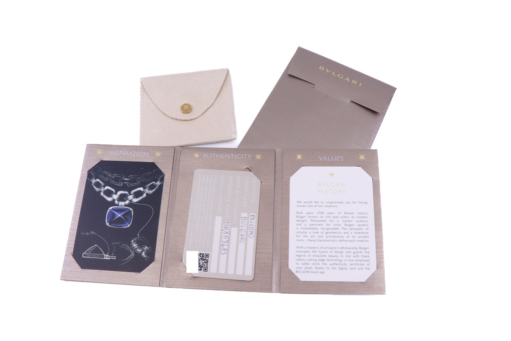 Bracciale Bulgari in oro bianco 18kt. di gr. 30,2 con diamanti