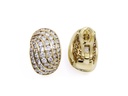 Orecchini oro giallo 18kt. e brillanti per gr. 17,1