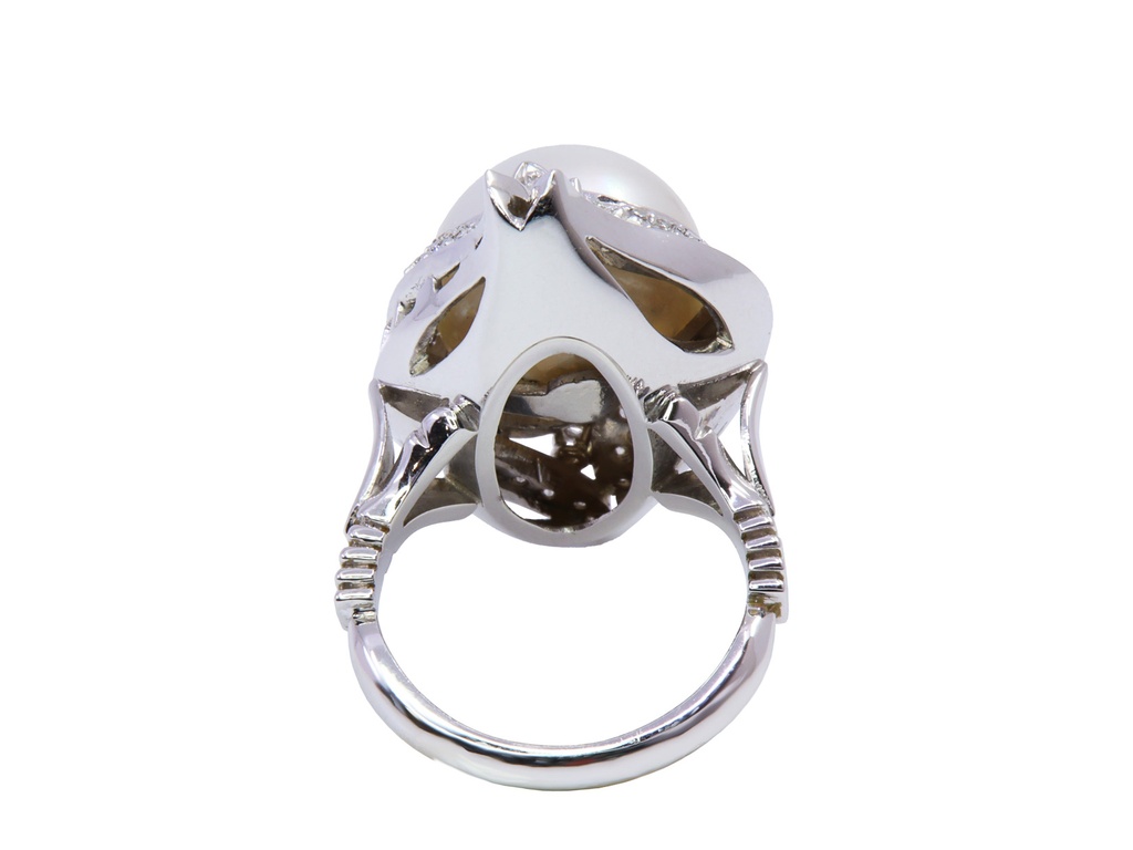 ANELLO PERLA E BRILLS  ,8