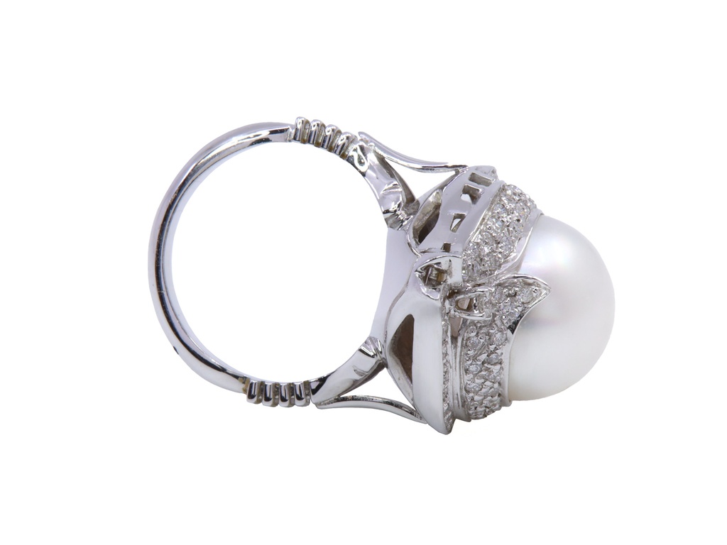 ANELLO PERLA E BRILLS  ,8