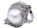 ANELLO PERLA E BRILLS  ,8
