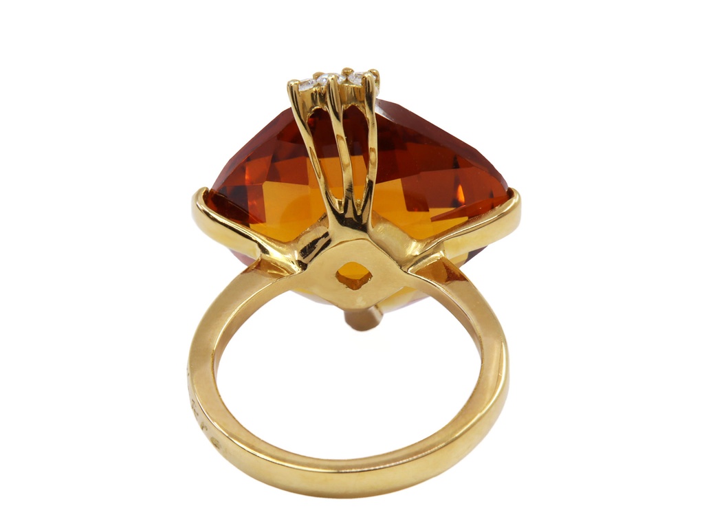 Anello quarzo e brill  ,06