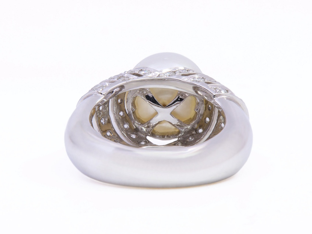 ANELLO PERLA E BRILLS LATERALI  0,65