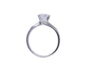 Anello Solitario oro bianco 18Kt gr3.65 - 0.53ct D SI1