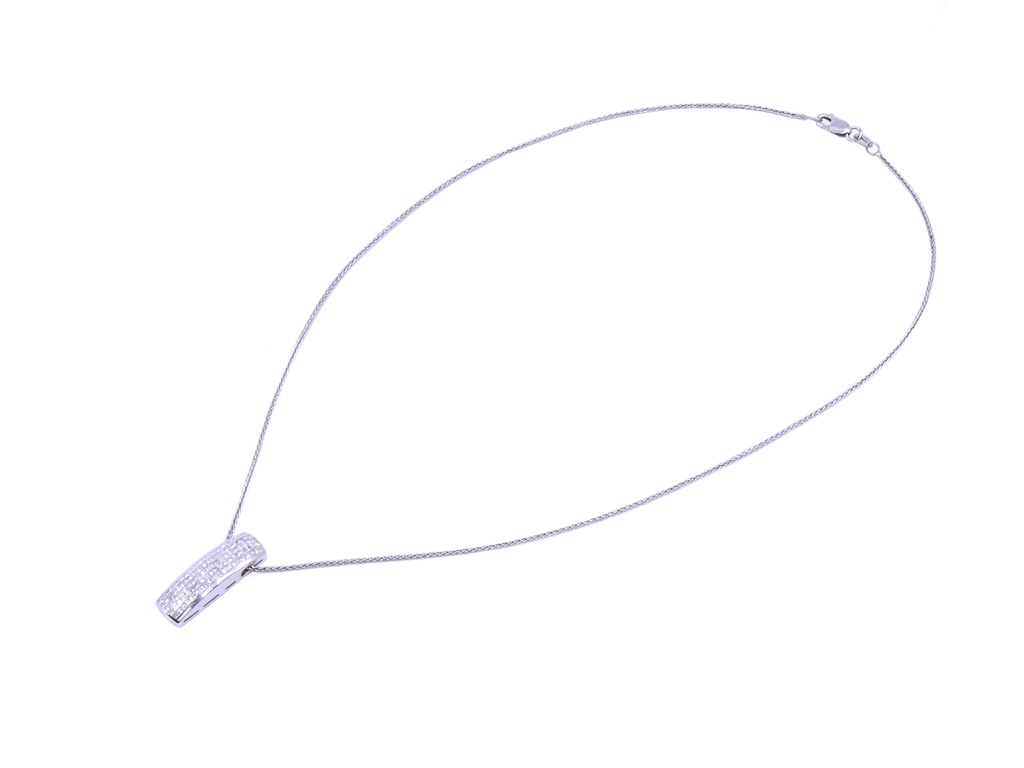 Collana pendente - Brillanti 1,3ct. G-VS, Oro 18kt, peso complessivo 6gr