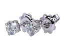 Orecchini punto luce - Brillanti 0,80ct. D-VS1, oro 18kt. peso totale gr.1,4