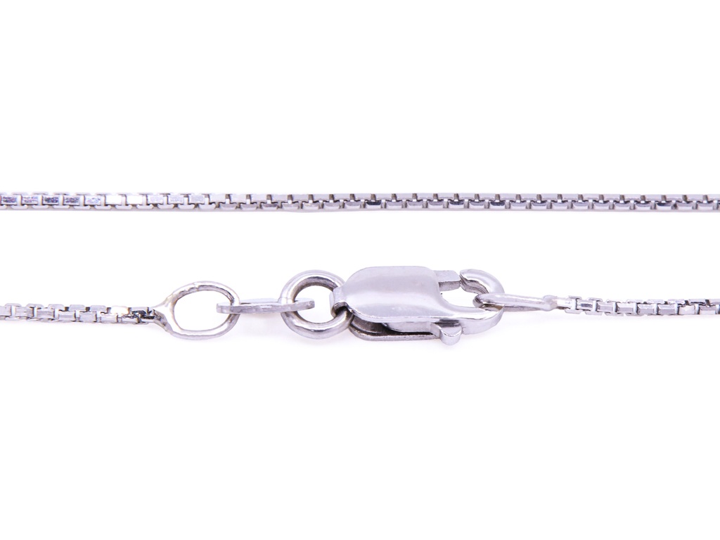 Collana e Ciondolo in oro bianco 18Kt gr5,20 - brillanti 0,45ct F-VVS e rubini 1,32 ct