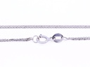 Collana in oro bianco 18Kt con ciondolo in oro bianco 18kt gr3,00, brillanti 0,60ct F-VVS e rubini 0,85ct