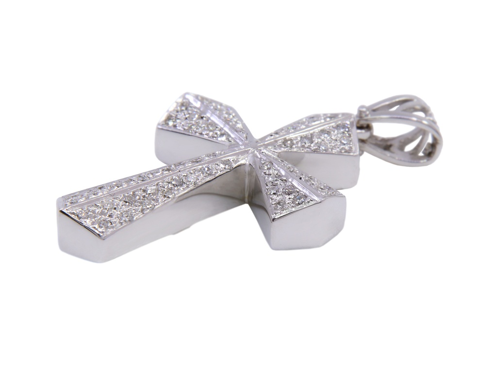 crocetta in oro bianco