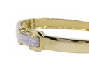 Bracciale rigido in oro giallo 18 kt. con brillantini per grammi 22,7
