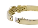 Bracciale rigido in oro giallo 18 kt. con brillantini per grammi 22,7
