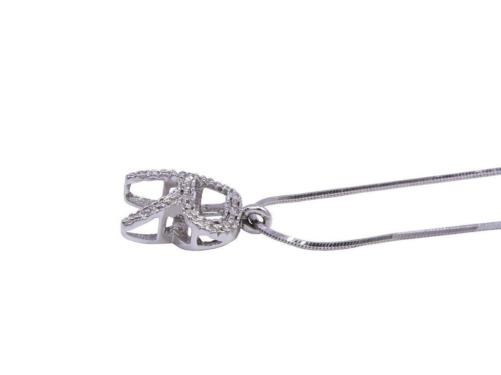  collana lettera R 2,30gr