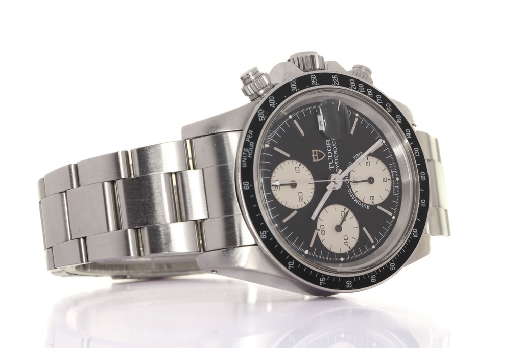 Tudor Oysterdate Chrono, Steel, Tudor Box, Tudor Service Warranty, Original Tritium dial