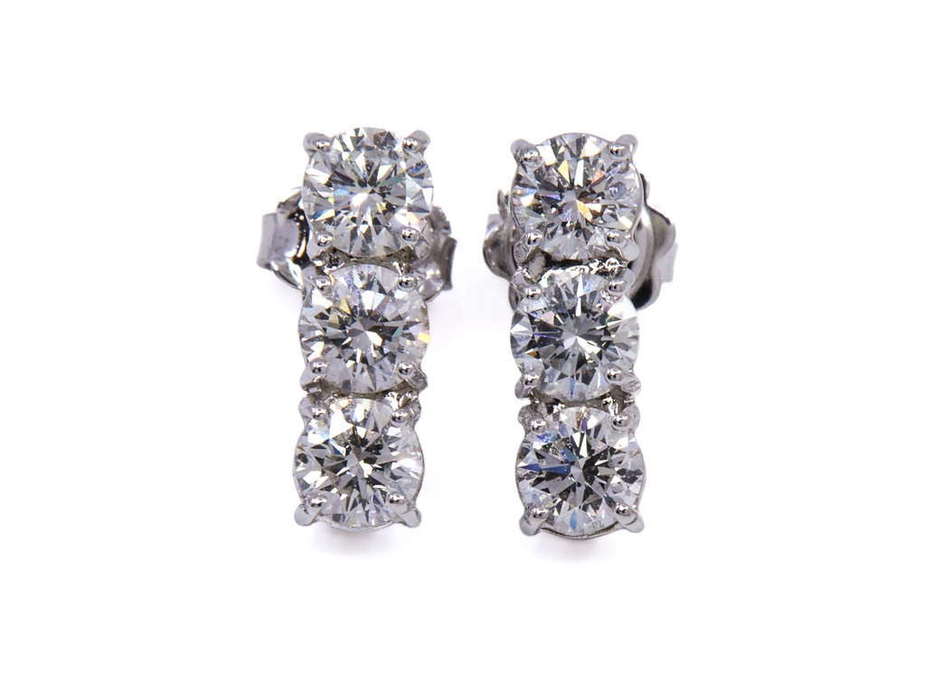 Orecchini Trylogy da 0.40 g vvs 0 b 2,4