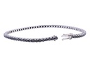 Bracciale tennis - Diamanti neri 4,60ct, oro 18kt. peso totale 11gr