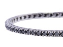 Bracciale tennis - Diamanti neri 4,60ct, oro 18kt. peso totale 11gr