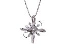 Girocollo con piccoli diamanti su oro bianco 18kt , gr 7,60