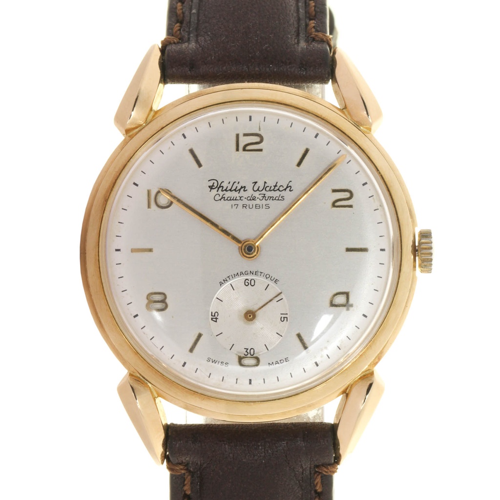 Orologio Philip Watch, Cahux de Fond,  in oro 18kt, con b racciale in oro 18kt non originale, Our Box & Papers, circa 1970, full weight gr. 51,4