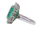 Anello - Smeraldo 11,74ct. brillanti 3,60ct. F/G-VVS, oro 18kt.