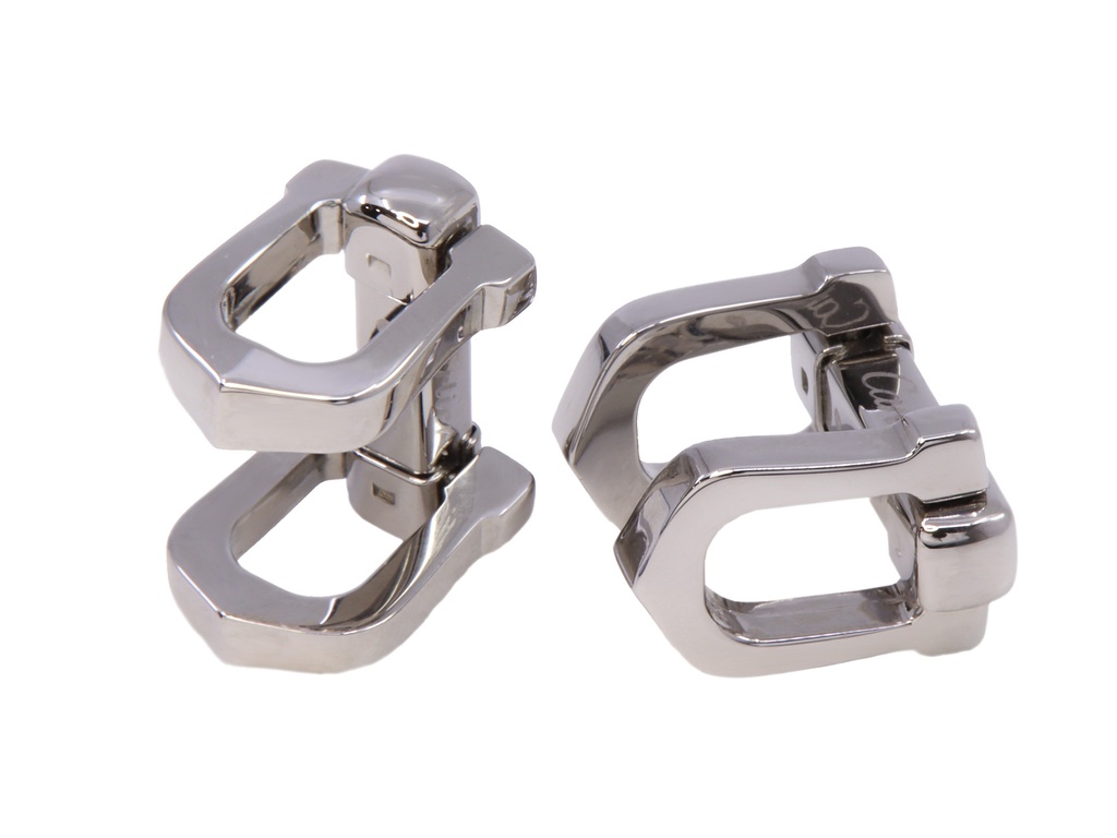 Gemelli in argento firmati Cartier corredati di scatola