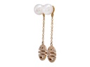 Orecchini 18kt Punzonati Mimi con piccoli diamanti  per gr. 9,9 gr. 9,9 ad euro 70,7 grammo