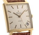 Zenith Gold 18kt (net 15,9 gr) Carrè 30 x 30mm, automatic cal. 408, 30 x 30 mm,  approx 1970