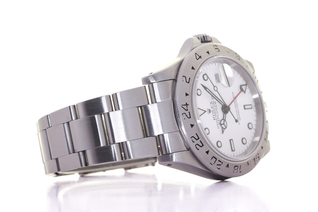 Rolex Explorer II ref:16570, Oyster Steel, Rolex Papers service Box, 9/2001, Only "Swiss" dial