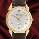 Philip Watch - Chaux de Fonds,  18kt yellow-gold, leather strap, Our Box & Papers, about 1970