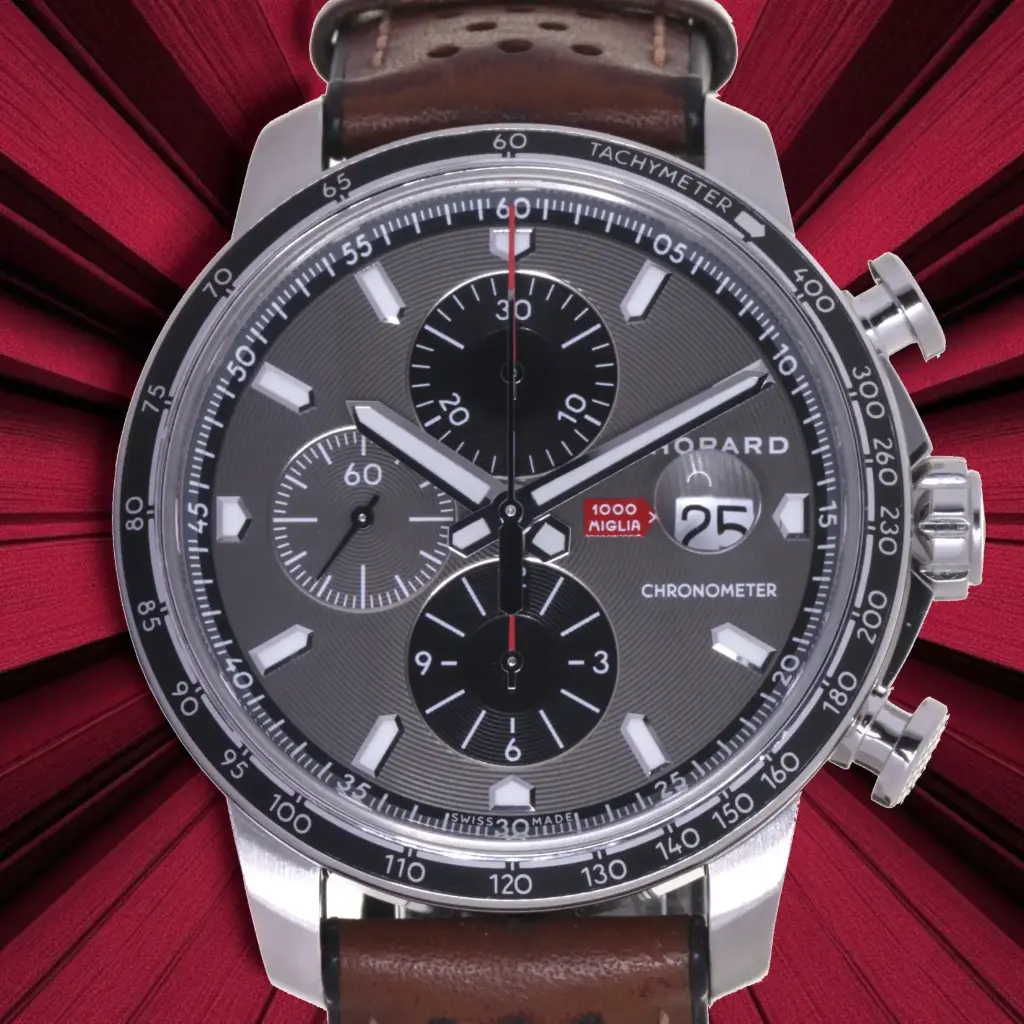 Chopard Mille Miglia Chrono, ref:168571-3004, Limited edition 8XX/1000, Serviced by Chopard 12/2025 - Our Box and Papers