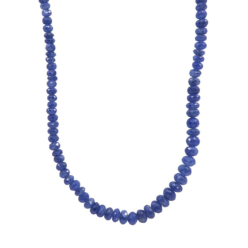 Girocollo radice di zaffiro : Chiusura in oro 18kt, peso totale 18,6gr