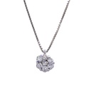Collana fiore - Brillanti 0,20ct. G-VS, oro 18kt. peso totale 3,40gr