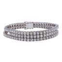 Bracciale tennis - Brillanti 12,83ct. F/G -VVS, oro 18kt. peso totale 32,70gr