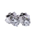 Orecchini punto luce - Brillanti 0,80ct. D-VS1, oro 18kt. peso totale gr.1,4