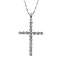 Collana croce - Brillanti 0,48ct. G-VS1, oro 18kt. peso totale 8,7gr