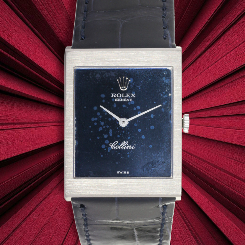 Rolex Cellini ref:4014 - white gold 18kt - brand new Rolex alligator strap - Rolex service 01/2027