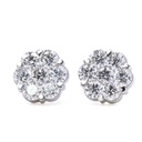 Orecchini fiore - Brillanti 2,24ct. G-VS1, oro 18kt. peso totale 3,2gr
