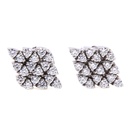 Orecchini rombo - Brillanti 0,61ct. G-VS, oro 18kt. peso totale 3,6gr