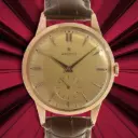 Zenith Stellina - 18Kt pink gold, 36mm, Leather Bracelet - our box and papers, approx 1970