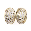 Orecchini - Brillanti 5,00ct. G/H-VS1, oro 18kt. peso totale 17,10gr