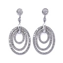 Orecchini ovali - Brillanti 2,05ct. F/G-VVS, oro 18kt.