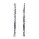 Orecchini tennis - Brillanti 3,51ct. F-VVS, oro 18kt.