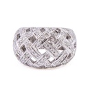 Anello fascia - Brillanti 0,60ct. G-VS1, oro 18kt. peso totale 9,50gr