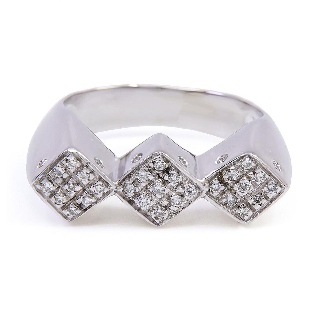 Anello 3 quadrati Ob	Br.0,20	gr8,5	G-VS1